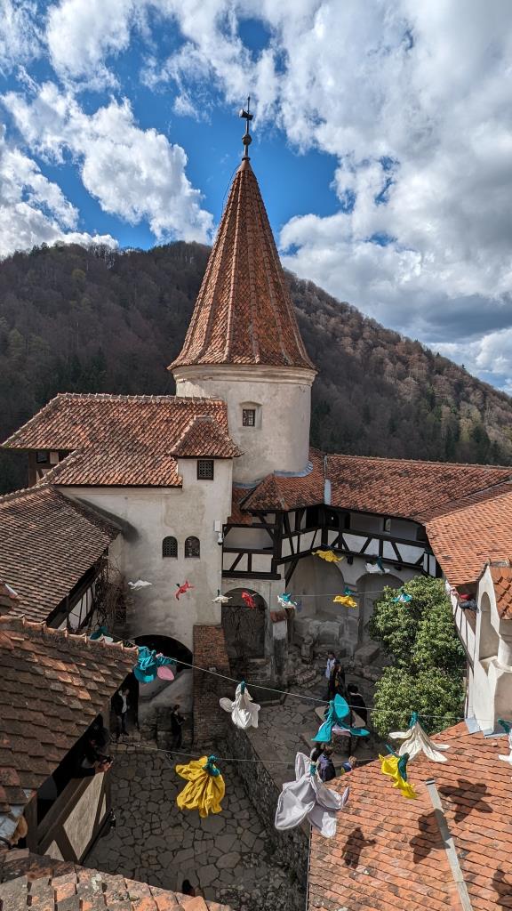 Castello di Bran visto dall'alto