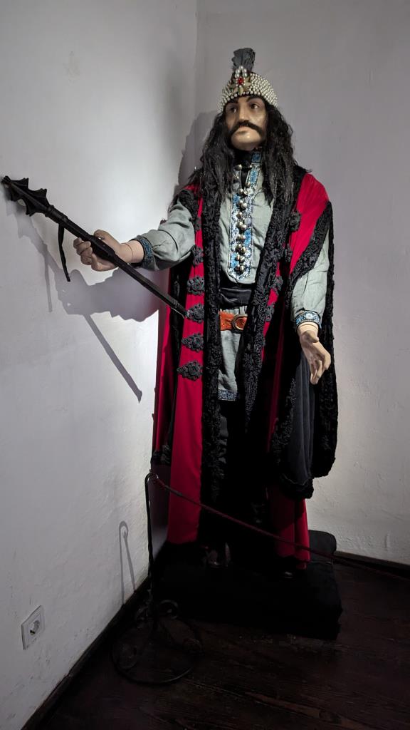 Statua di Vlad III nel castello di Bran