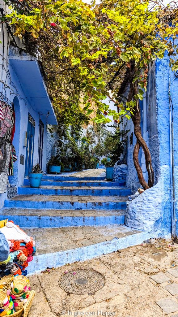 Stradina blu a Chefchaouen