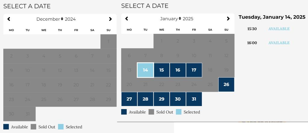 HarryPotter Studios ticket availability