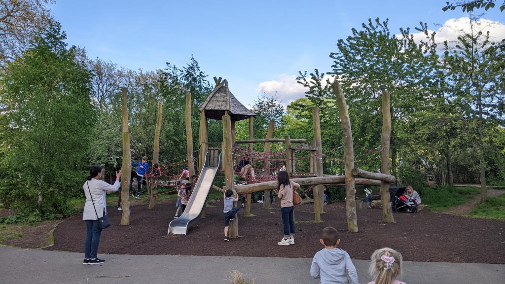 Playground nel parco di Greenwich, Londra
