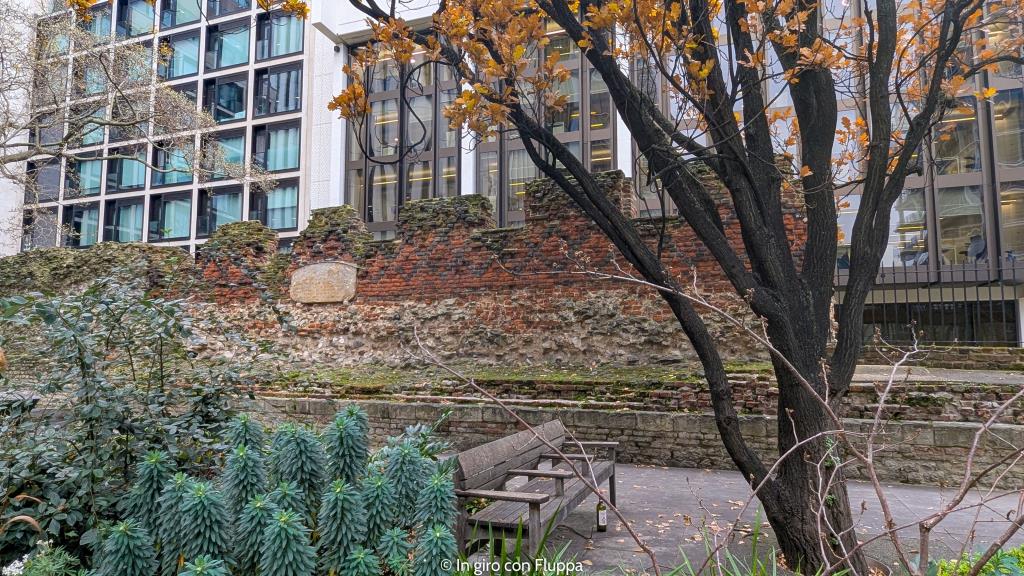 Giardino St.Alphage. Resti romani della City di Londra