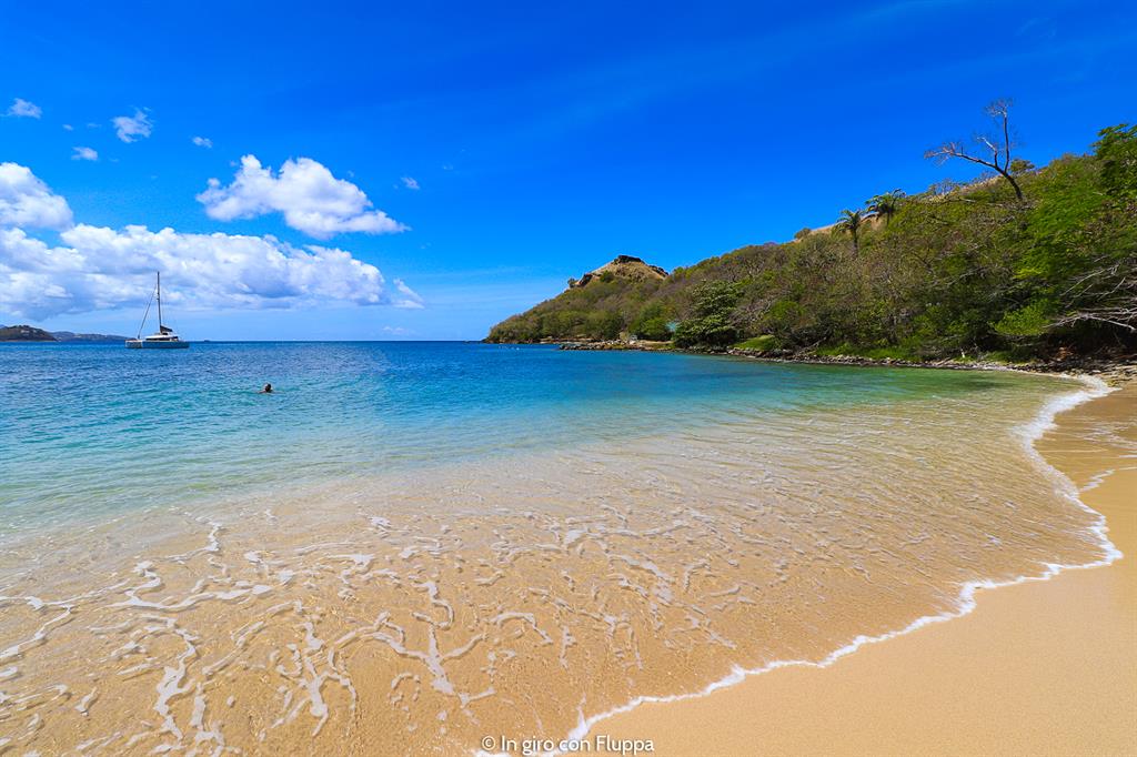 Cosa fare a Santa Lucia, Caraibi: la spiaggia del parco nazionale Pigeon Island