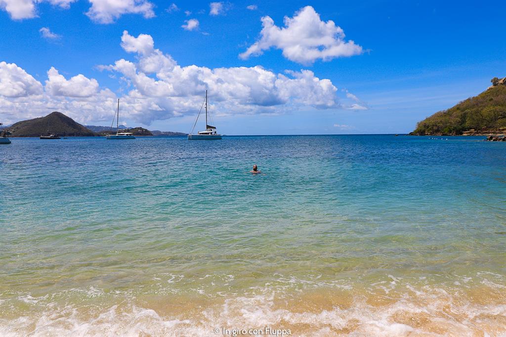 Cosa fare a Santa Lucia, Caraibi: la spiaggia del parco nazionale Pigeon Island