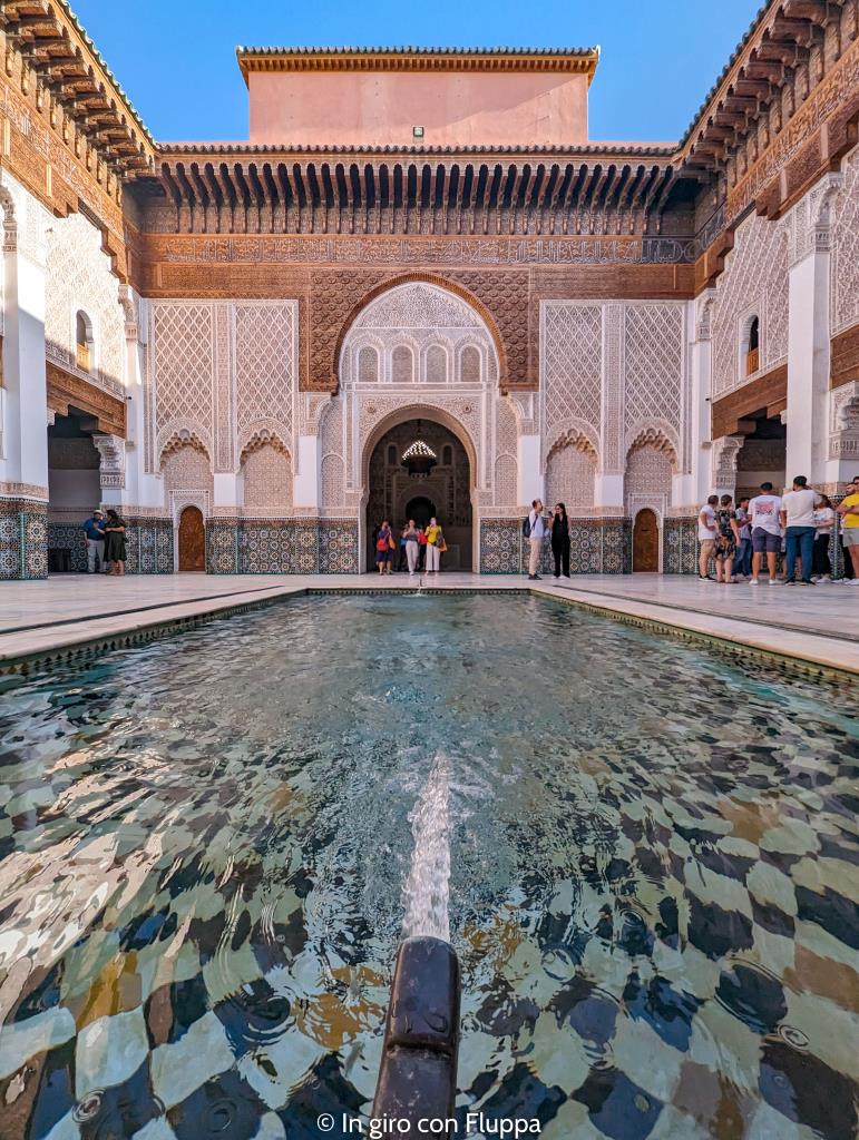 Medersa Ben Youssef, Marrakech: fontana centrale
