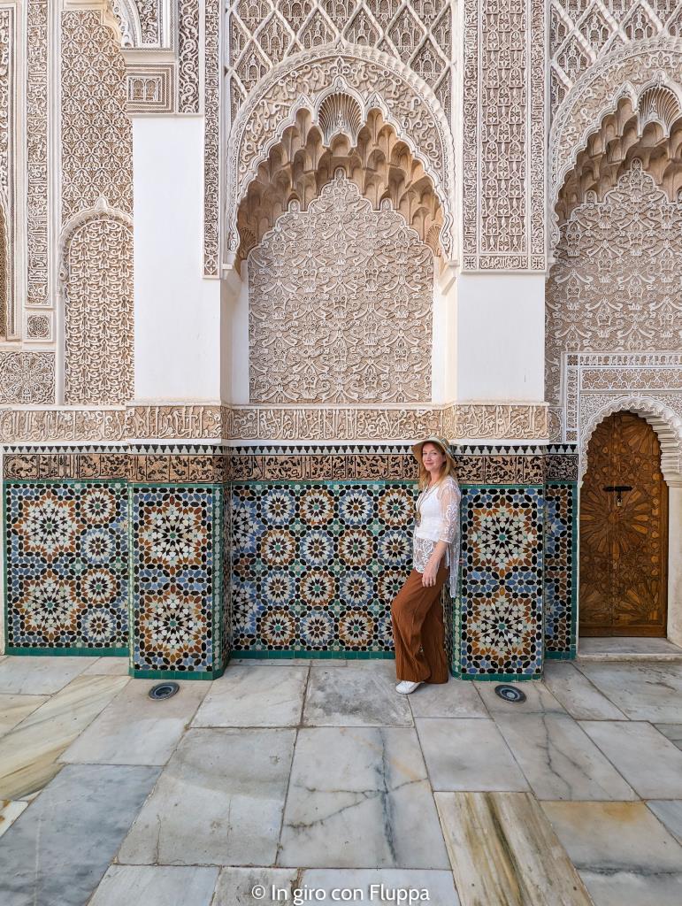 Medersa Ben Youssef, Marrakech: pareti intagliate