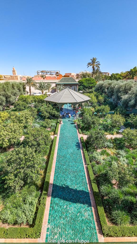 Jardin Secret di Marrakech visto dall'alto