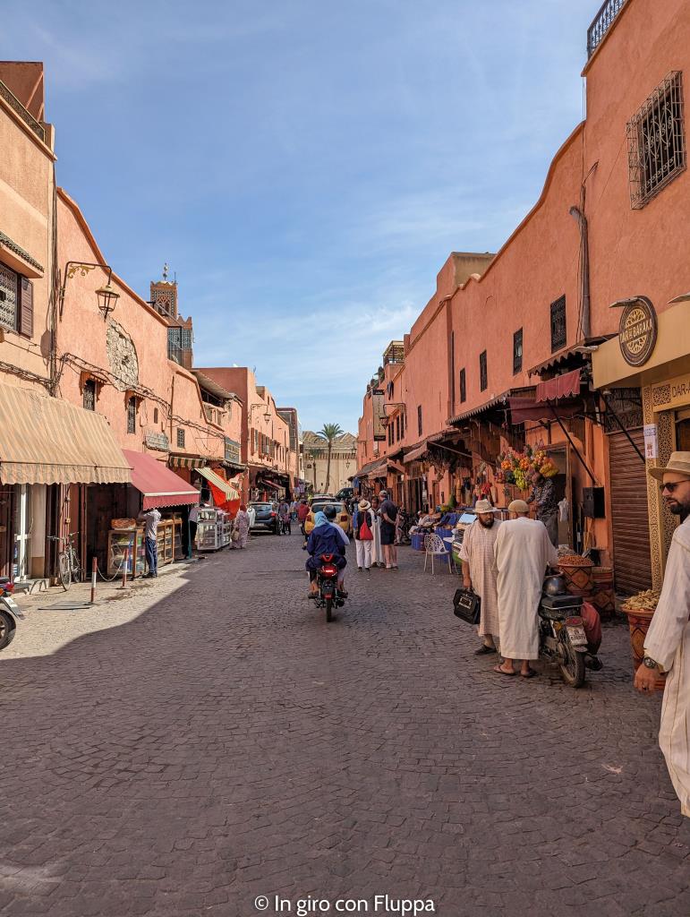 Strade del quartiere ebraico di Marrakech
