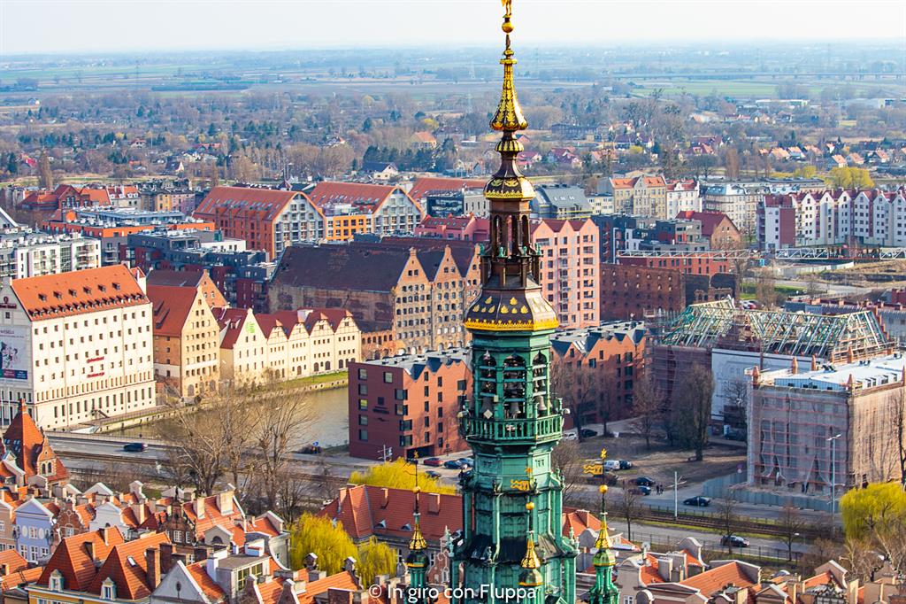 Cosa visitare a Danzica in un giorno: vista dalla torre di Basilika Mariacka