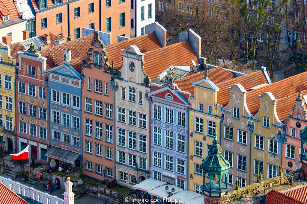 Cosa visitare a Danzica in un giorno: vista dalla torre di Basilika Mariacka