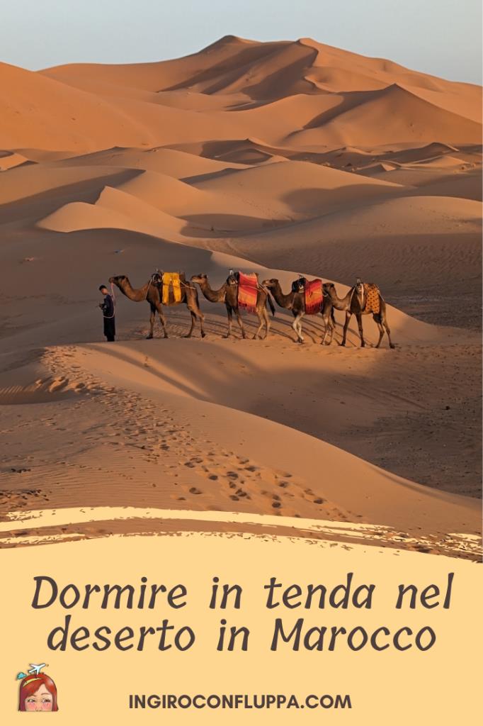 Pinterest - dormire in tenda nel deserto in Marocco