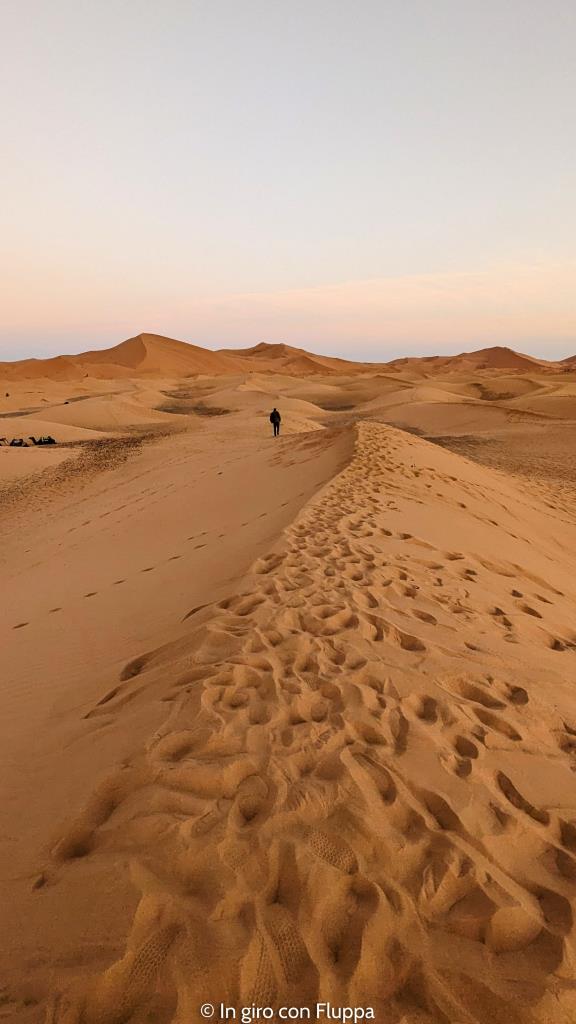 Dune di Erg Chebbi - deserto di Merzouga in Marocco