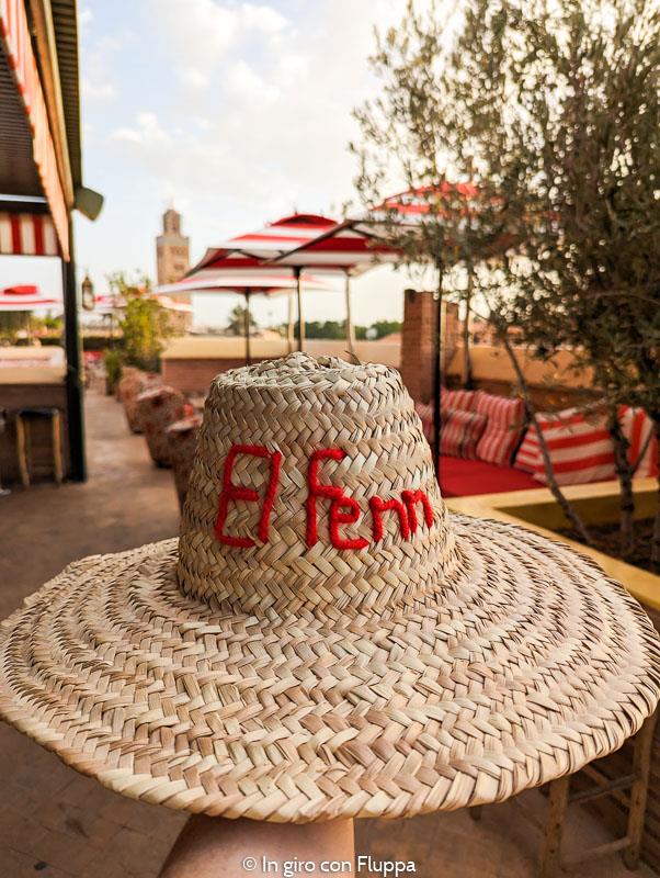 El Fenn rooftop bar, Marrakech: cappello