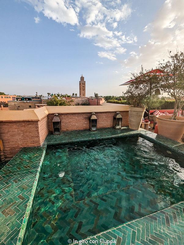 El Fenn rooftop bar, Marrakech:  piscina