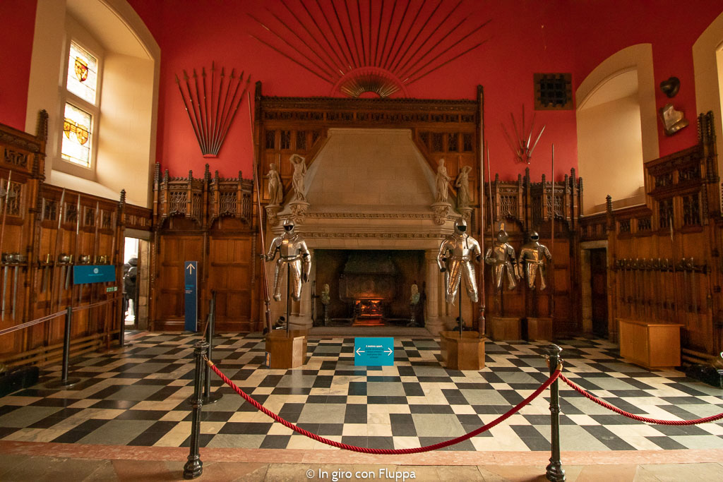 Interni del castello di Edimburgo: la Great Hall