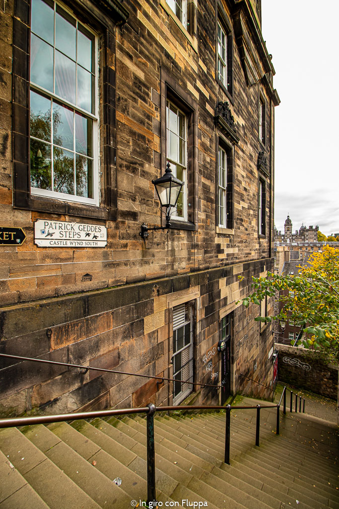 Patrick Geddes Steps, le scalette che dal castello portano a Grassmarket