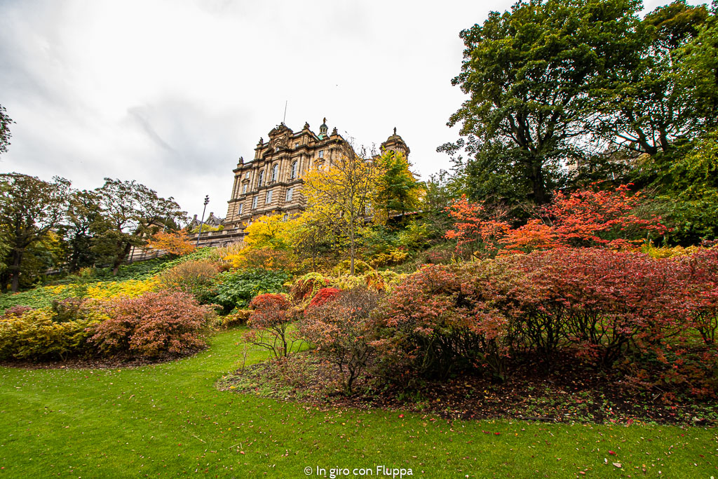 Dove vedere il fogliage a Edimburgo: Princes Street Gardens
