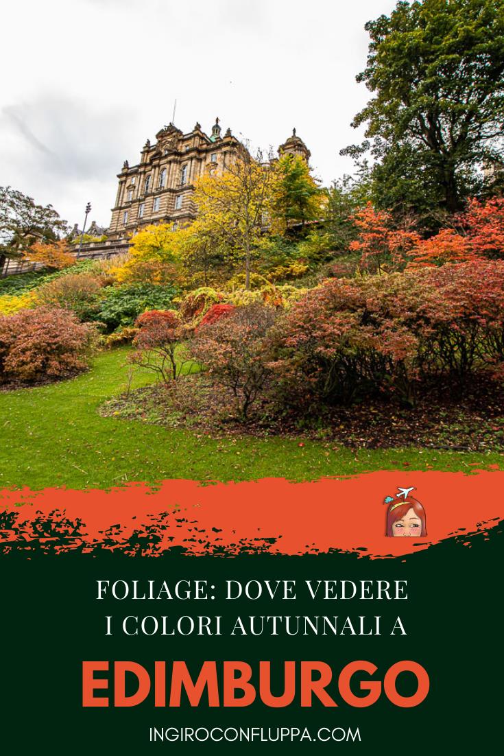Foliage a Edimburgo: dove vedere i colori autunnali
