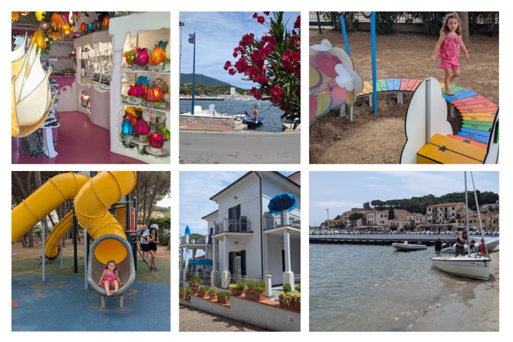 Collage di foto di Marina di Campo, Isola d'Elba