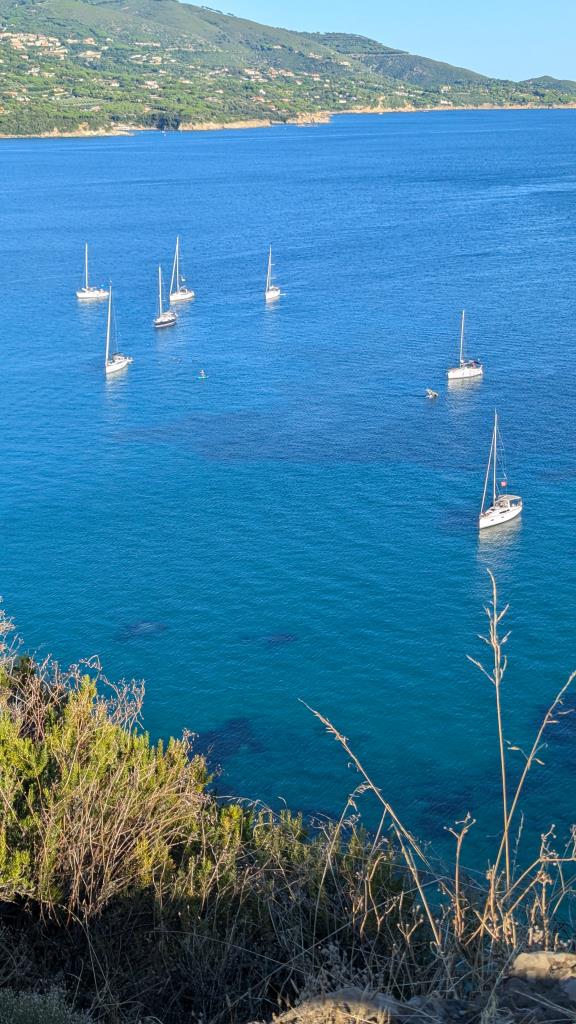 Vista dall'Acquarilli Bar, isola d'Elba