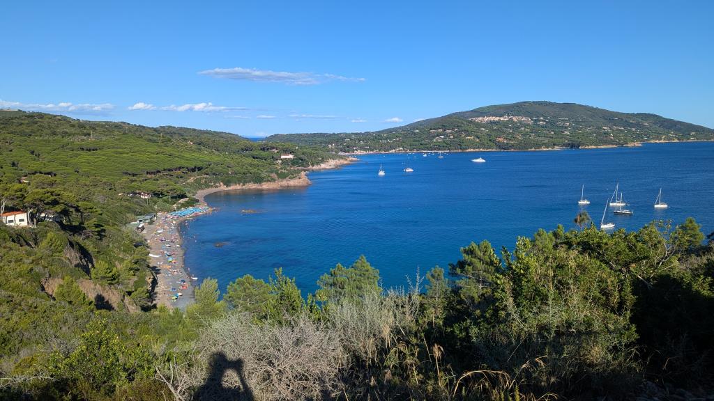 vista dall'Acquarilli Bar, isola d'Elba