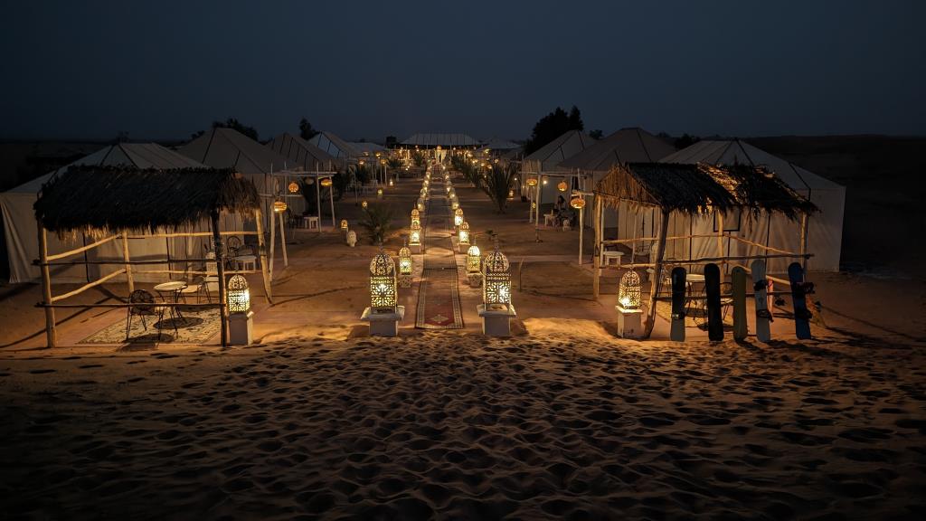 Deserto di Merzouga di notte