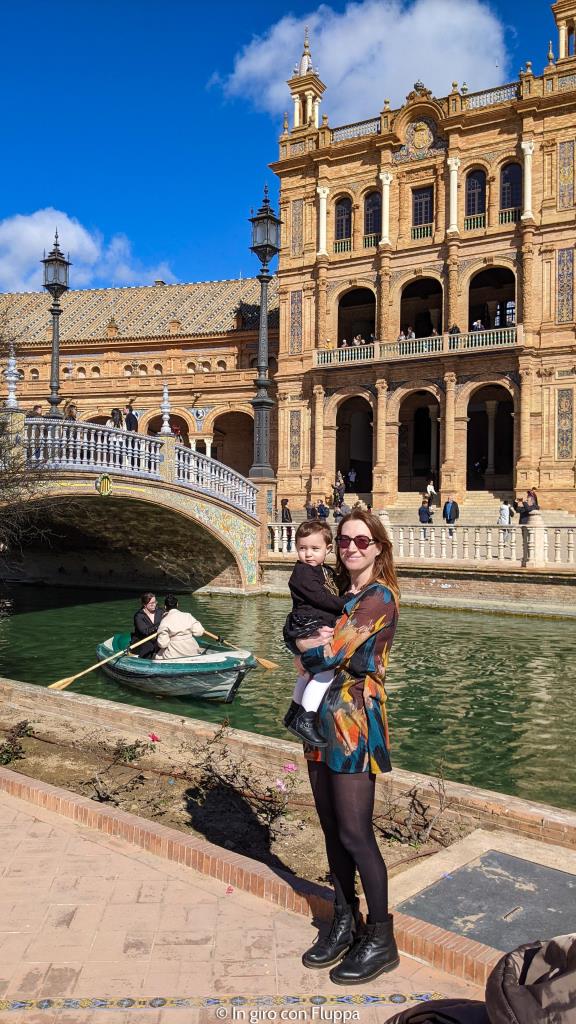 Io e Vicky a Plaza de España, Siviglia