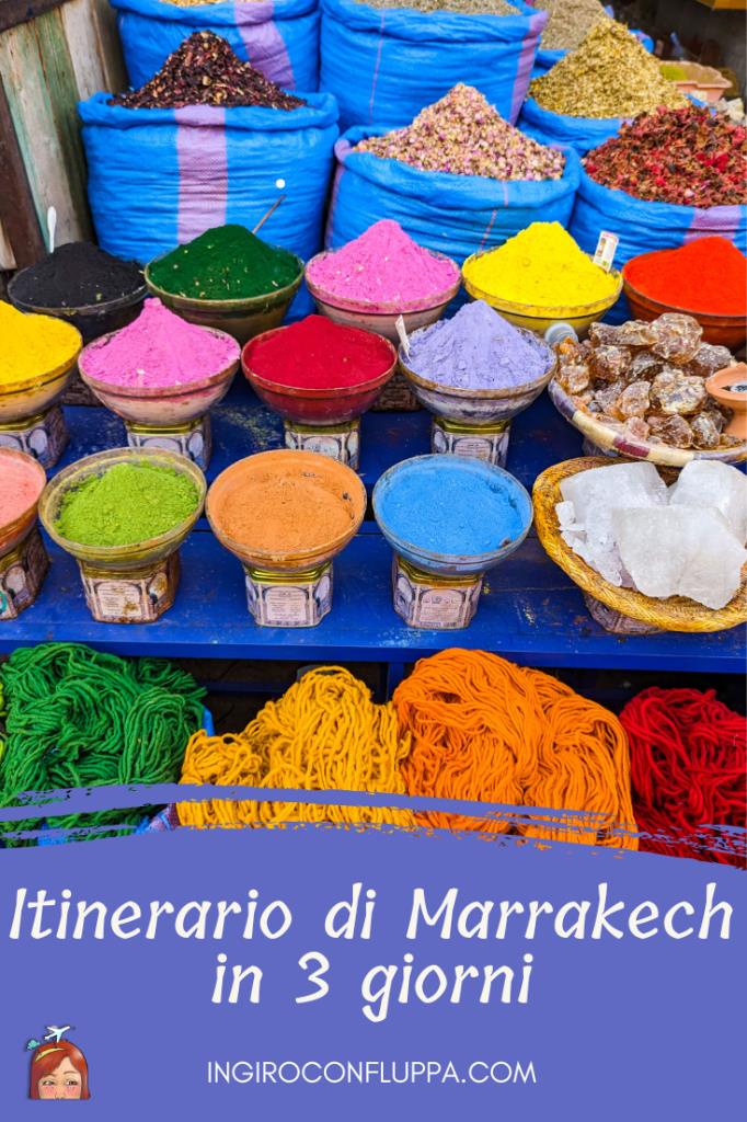 Itinerario di Marrakech in 3 giorni: salvalo su Pinterest!