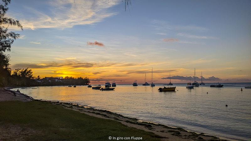 Tramonto a Bain Boeuf beach, Mauritius