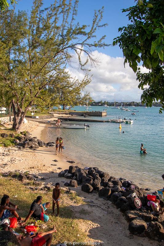 Ora del tramonto a La Cuvette beach, Mauritius