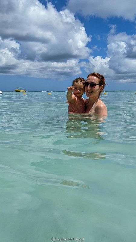 Fluppa e Vicky a Trou aux Biches beach, Mauritius