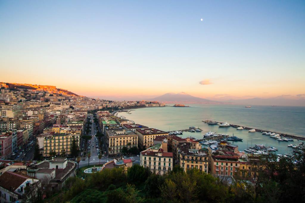 Naples at sunset