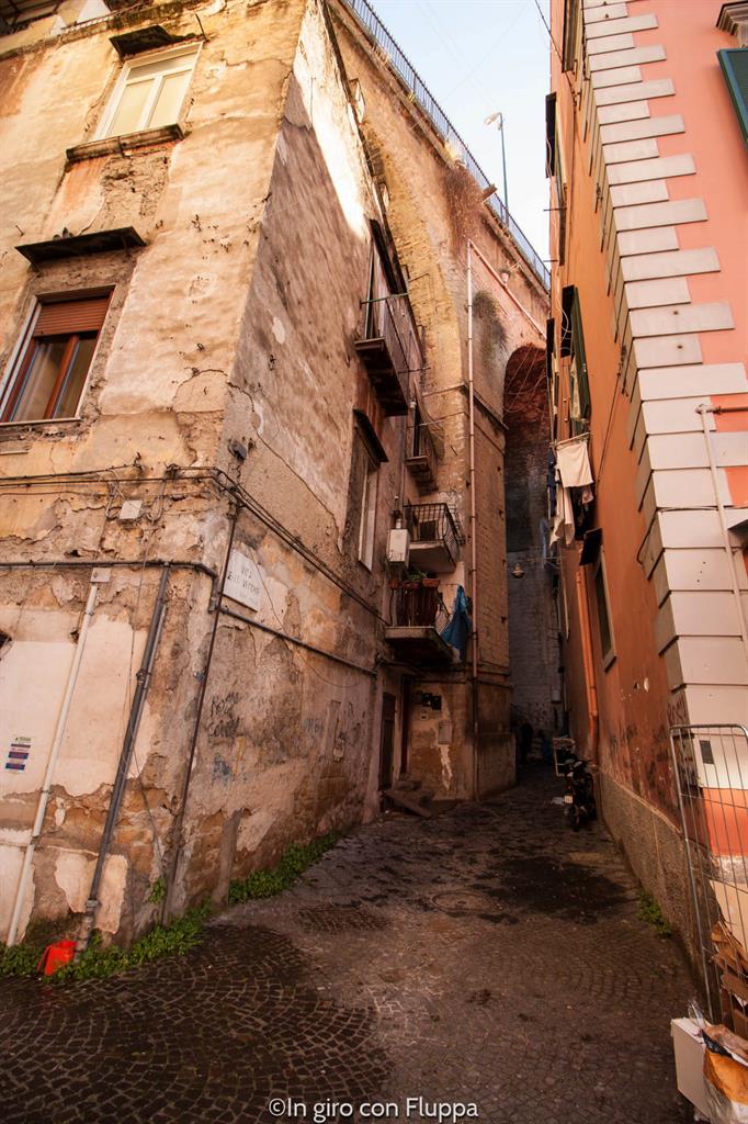 Sanita' district - houses under the bridge