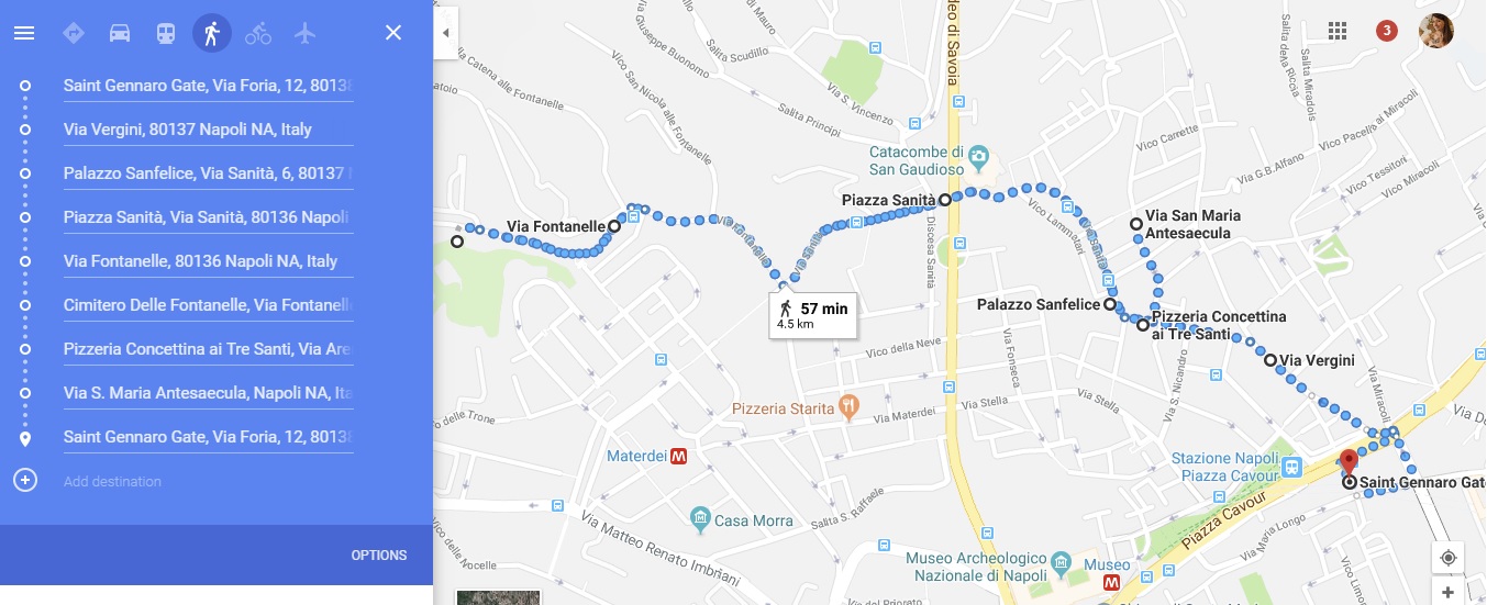 Sanita' district - path