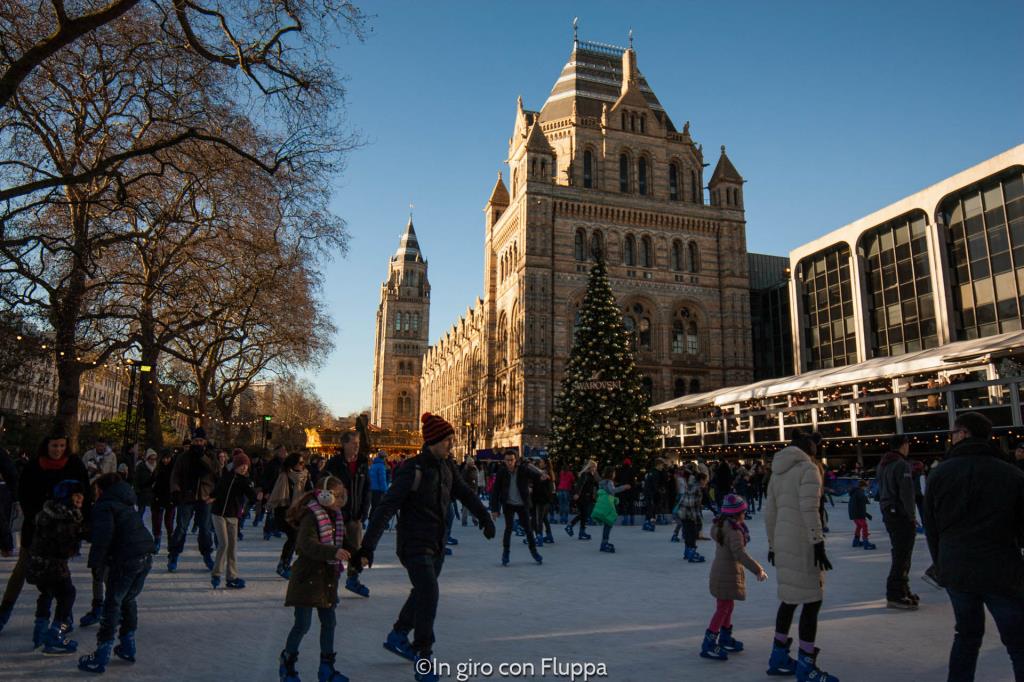 Natale a Londra - Natural History Museum Ice Rink