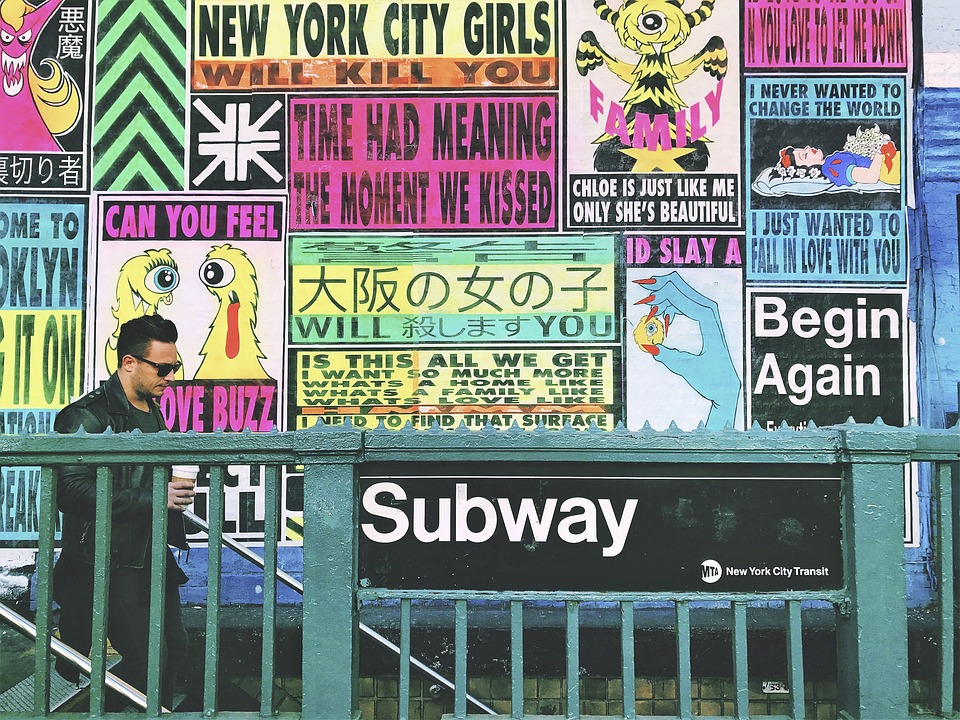New York subway. Free image from Pixabay