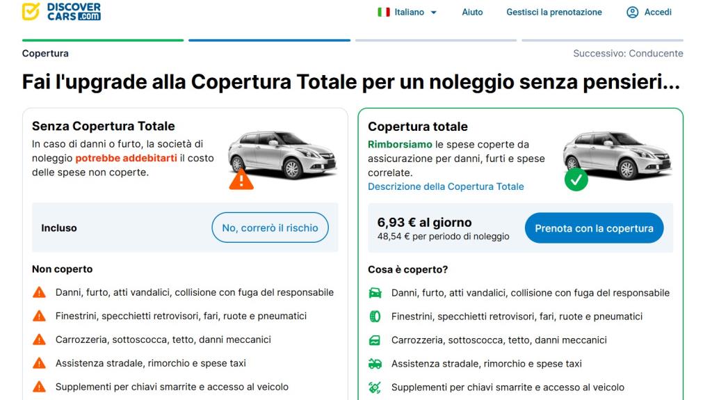 discivercars copertura totale