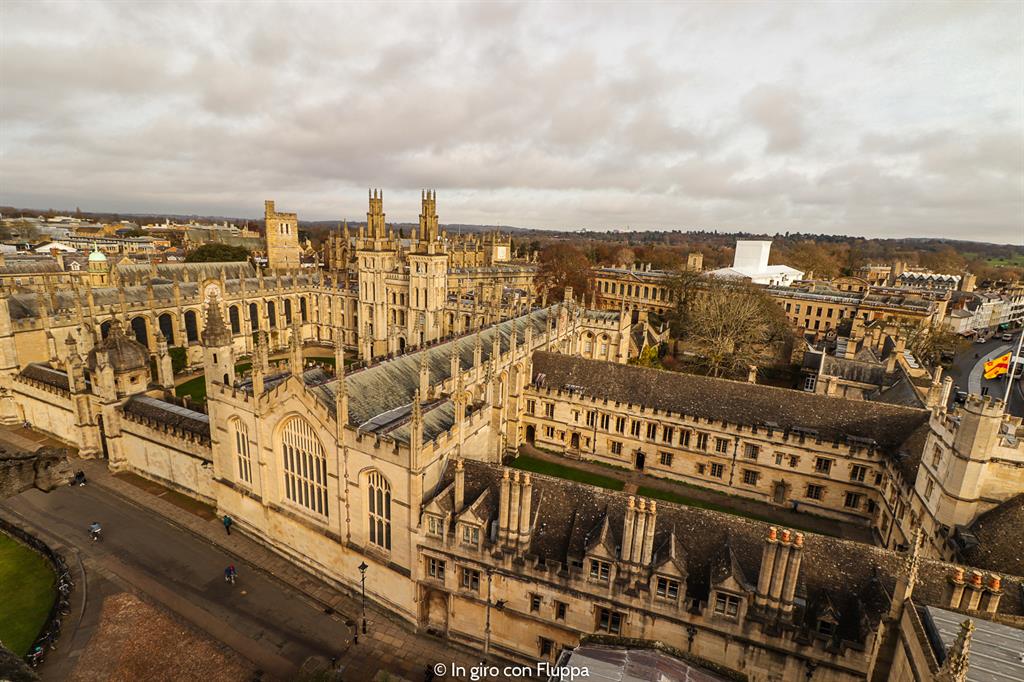 Vista di Oxford dalla torre della University Church