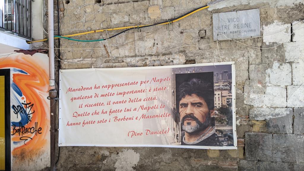 Manifesto Maradona a Napoli