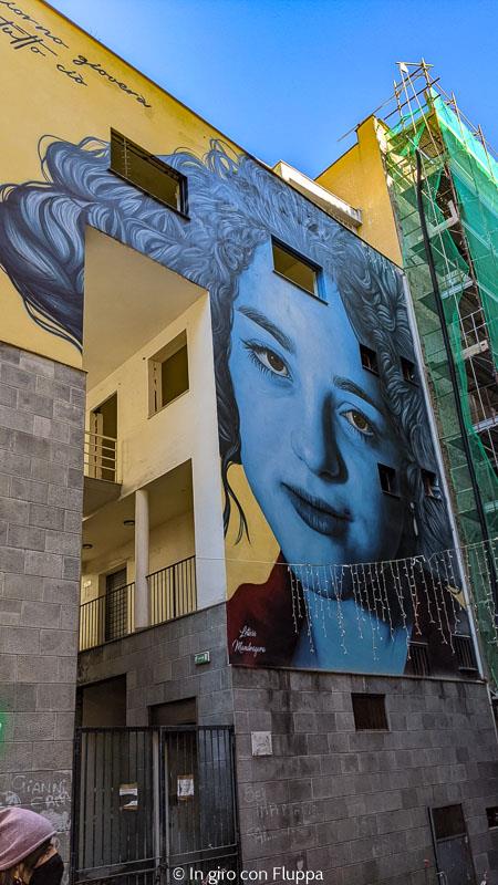 Murale di Eleonora Pimentel Fonseca nei Quarieri Spagnoli di Napoli