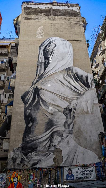 Murale "La Pudicizia" di Bosoletti, Quartieri Spagnoli di Napoli