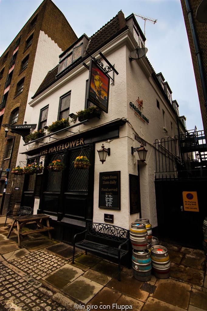 Dove mangiare a Londra: il pub storico Mayflower (foto mia)
