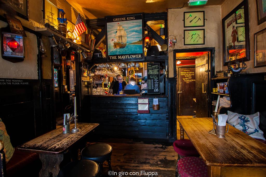 Dove mangiare a Londra: il pub storico Mayflower (foto mia)