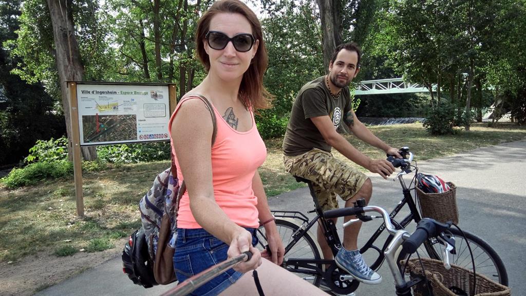 Strada dei vini alsaziana in bicicletta