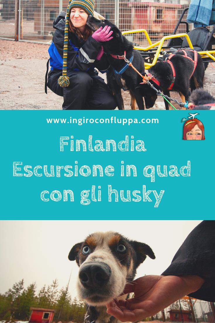Attività da fare a Rovaniemi in autunno: escursione in quad con gli husky