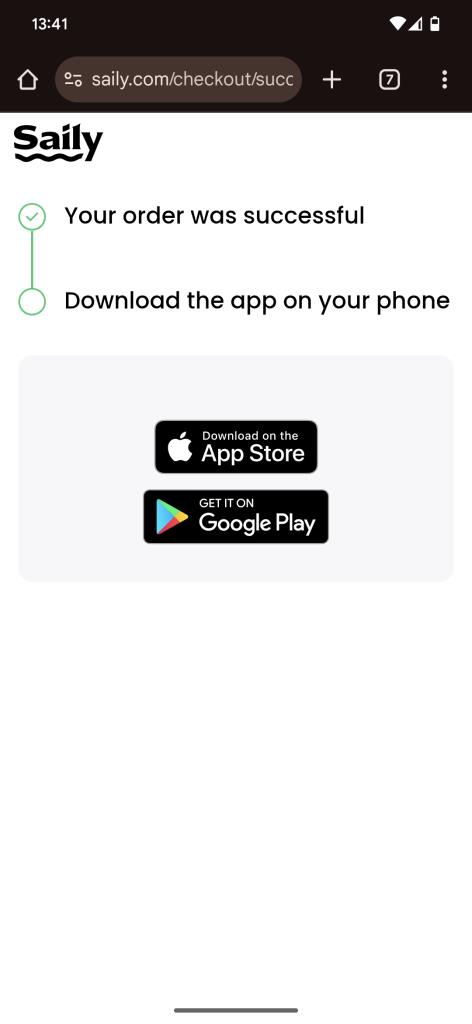 Scarica l'app di Saily