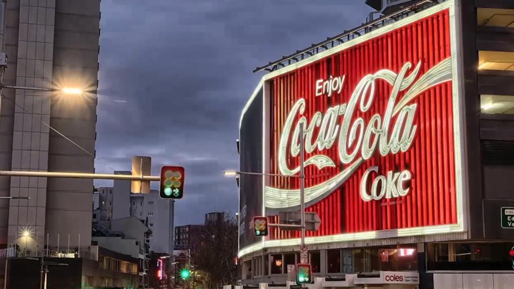 Kings Cross, cartellone Coca Cola. Credits: coca-colajourney.com.au