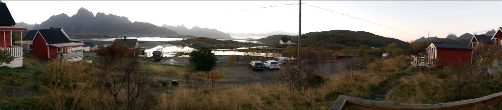 Hammerstad Camping: il fiordo visto dalla nostra cabina