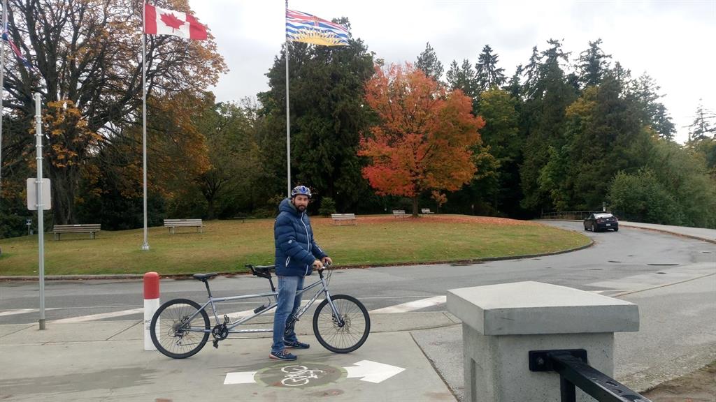 Massimo in tandem allo Stanley Park