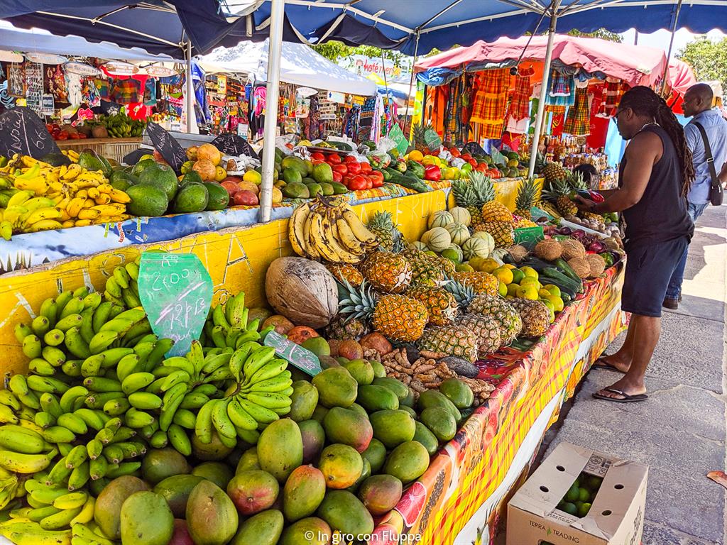 Guadalupa: mercato di Sainte-Anne